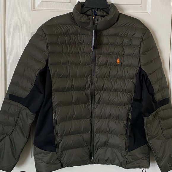 Mens Polo Ralph Lauren Performance Water Repel Packable Full Zip Jacket